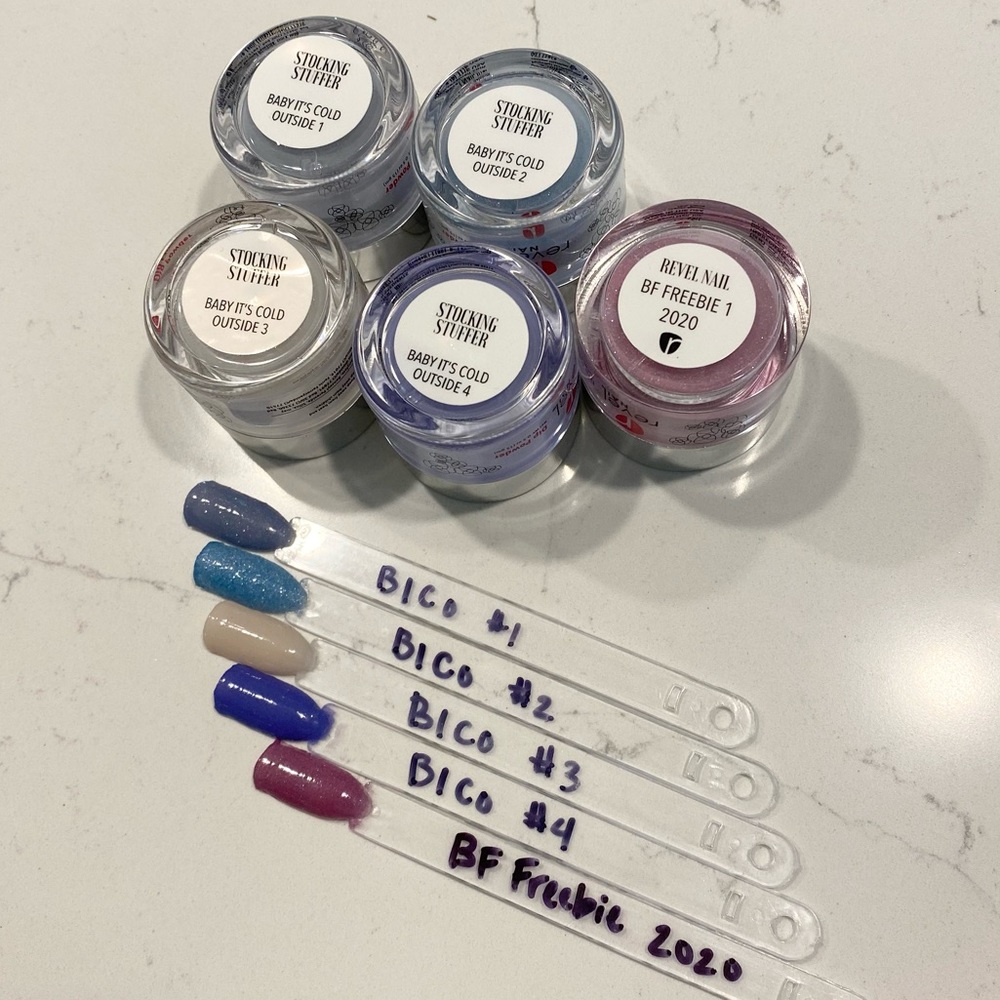 Revel Nail bundle of 5 dip powders
